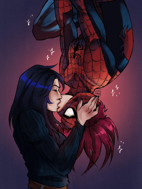 Upside down kiss Caitvi